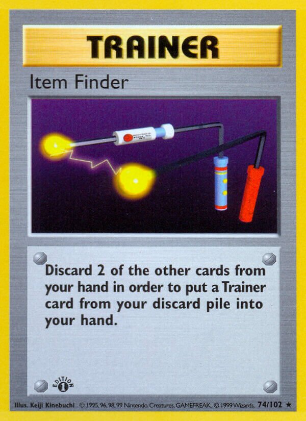 Item Finder 074/102 — Base Set (English Pokémon TCG card)