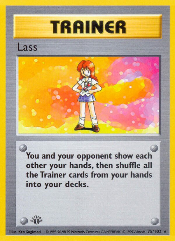 Lass 075/102 — Base Set (English Pokémon TCG card)