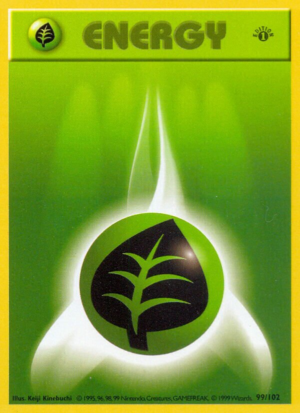 Grass Energy 099/102 — Base Set (English Pokémon TCG card)