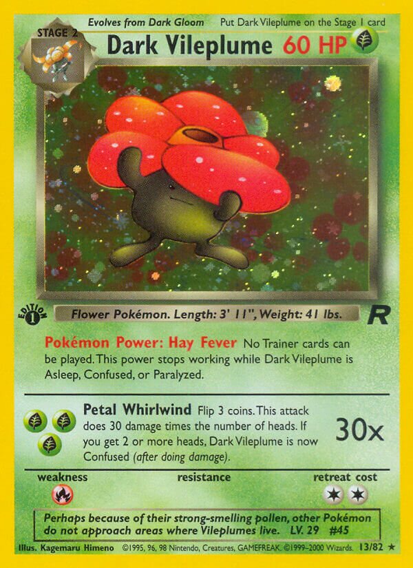 Dark Vileplume 013/83 — Team Rocket (English Pokémon TCG card)