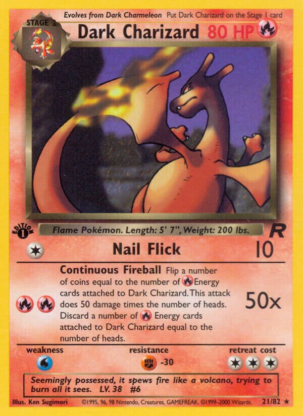 Dark Charizard 021/83 — Team Rocket (English Pokémon TCG card)
