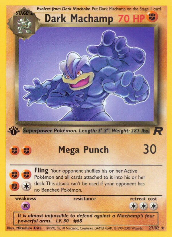 Dark Machamp 027/83 — Team Rocket (English Pokémon TCG card)