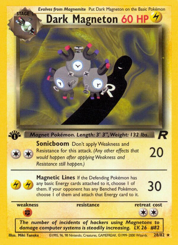 Dark Magneton 028/83 — Team Rocket (English Pokémon TCG card)