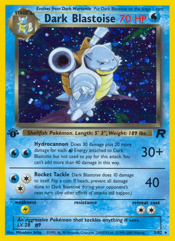 Dark Blastoise 003/83 — Team Rocket (English Pokémon TCG card)