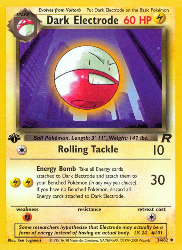 Dark Electrode 034/83 — Team Rocket (English Pokémon TCG card)