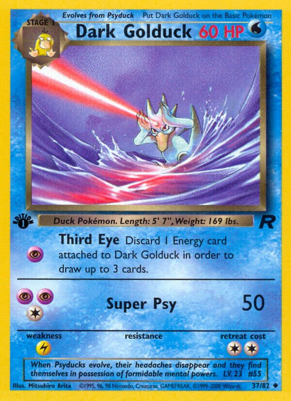 Dark Golduck 037/83 — Team Rocket (English Pokémon TCG card)