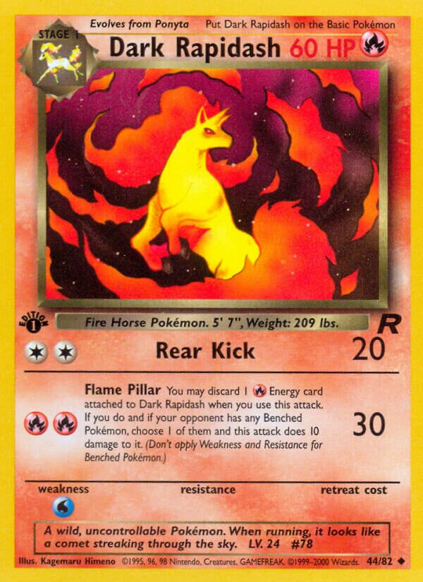 Dark Rapidash 044/83 — Team Rocket (English Pokémon TCG card)