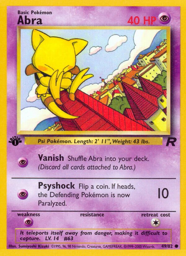 Abra 049/83 — Team Rocket (English Pokémon TCG card)