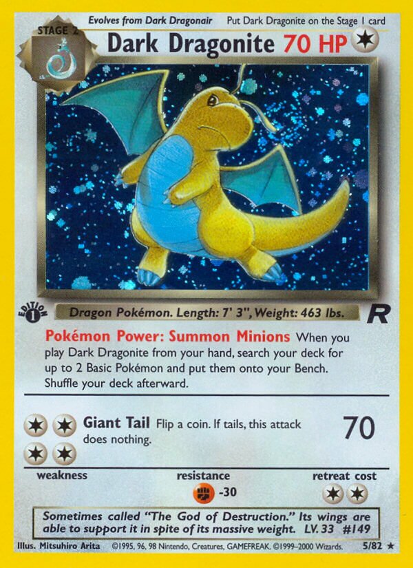 Dark Dragonite 005/83 — Team Rocket (English Pokémon TCG card)