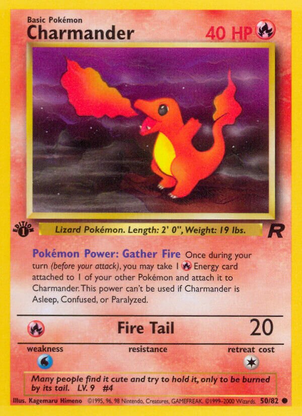 Charmander 050/83 — Team Rocket (English Pokémon TCG card)