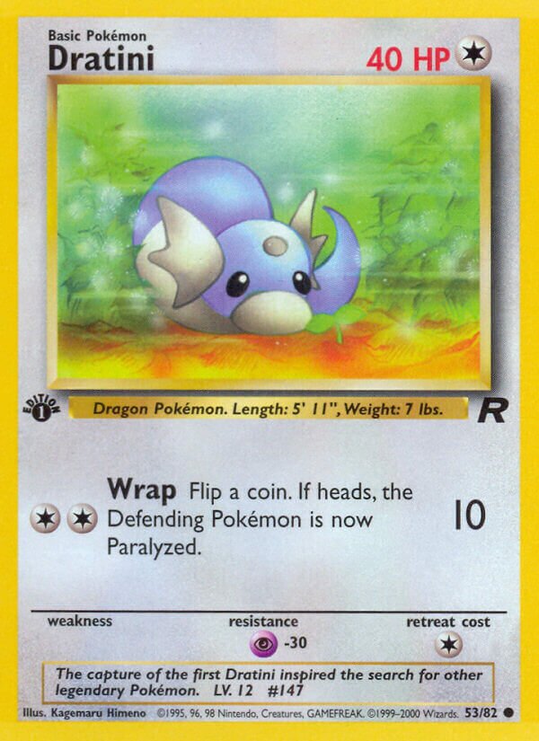 Dratini 053/83 — Team Rocket (English Pokémon TCG card)