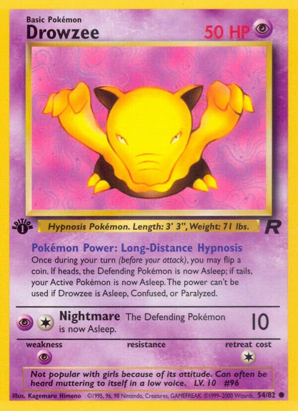 Drowzee 054/83 — Team Rocket (English Pokémon TCG card)
