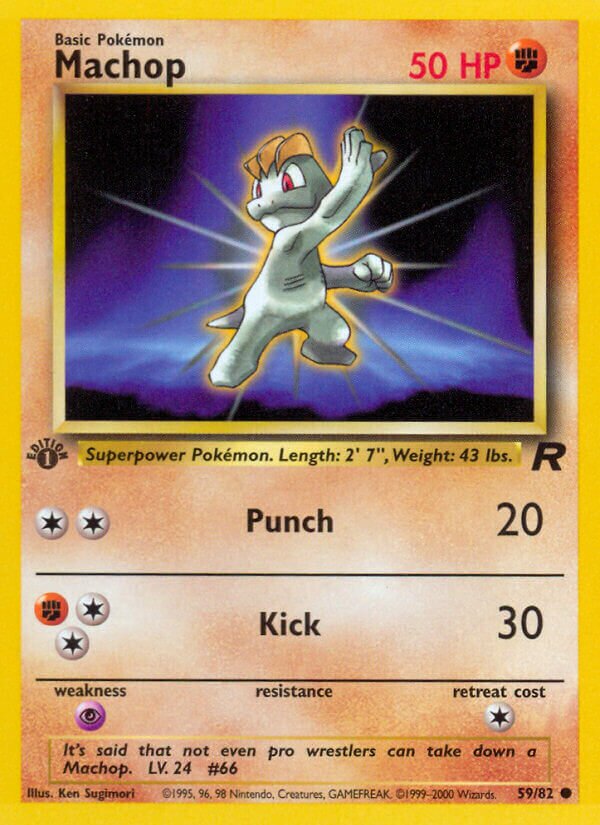Machop 059/83 — Team Rocket (English Pokémon TCG card)