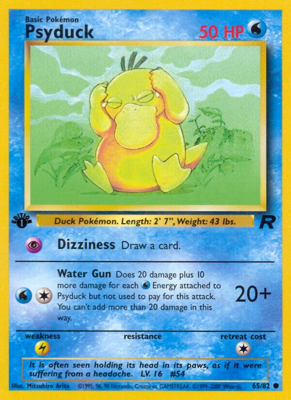 Psyduck 065/83 — Team Rocket (English Pokémon TCG card)