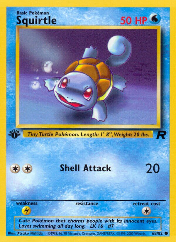 Squirtle 068/83 — Team Rocket (English Pokémon TCG card)