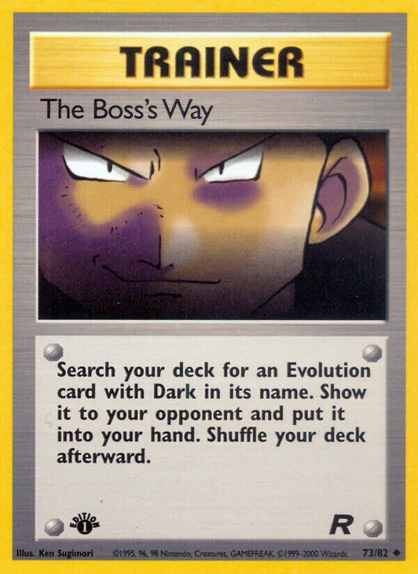 The Boss's Way 073/83 — Team Rocket (English Pokémon TCG card)
