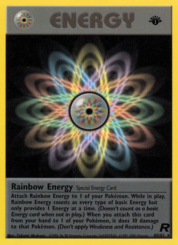 Rainbow Energy 080/83 — Team Rocket (English Pokémon TCG card)