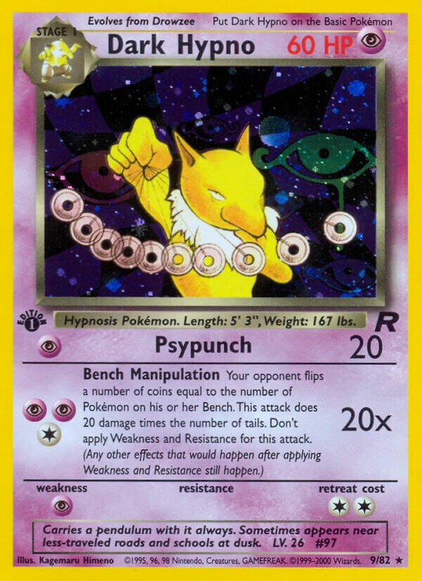Dark Hypno 009/83 — Team Rocket (English Pokémon TCG card)