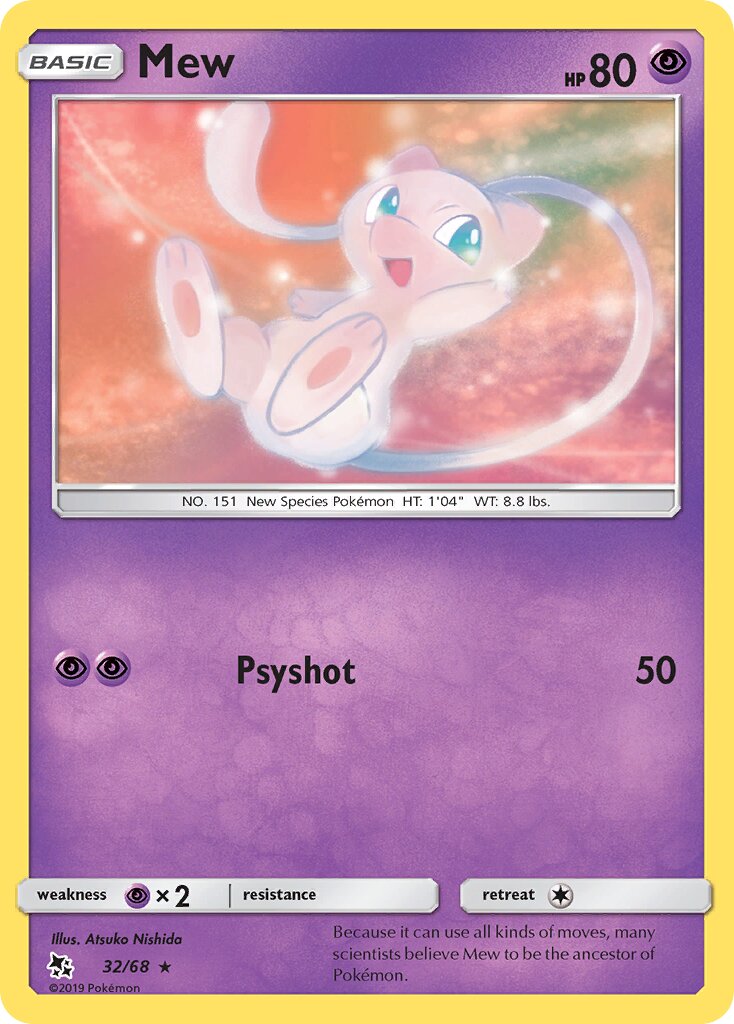Mew 032 — Battle Academy 2020 (Mewtwo) (English Pokémon TCG card)