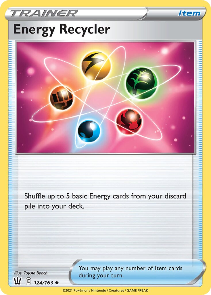 Energy Recycler 124 — Battle Academy 2022 (Pikachu) (English Pokémon TCG card)