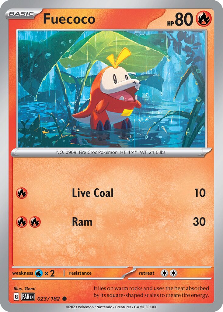 Fuecoco 023 — Battle Academy 2024 (Armarouge) (English Pokémon TCG card)