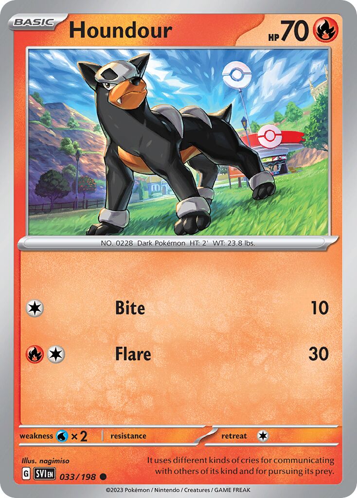 Houndour 033 — Battle Academy 2024 (Armarouge) (English Pokémon TCG card)