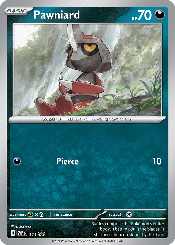 Pawniard 111 — Battle Academy 2024 (Darkrai) (English Pokémon TCG card)