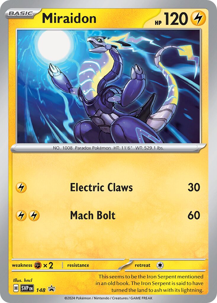 Miraidon 148 — Battle Academy 2024 (Pikachu) (English Pokémon TCG card)