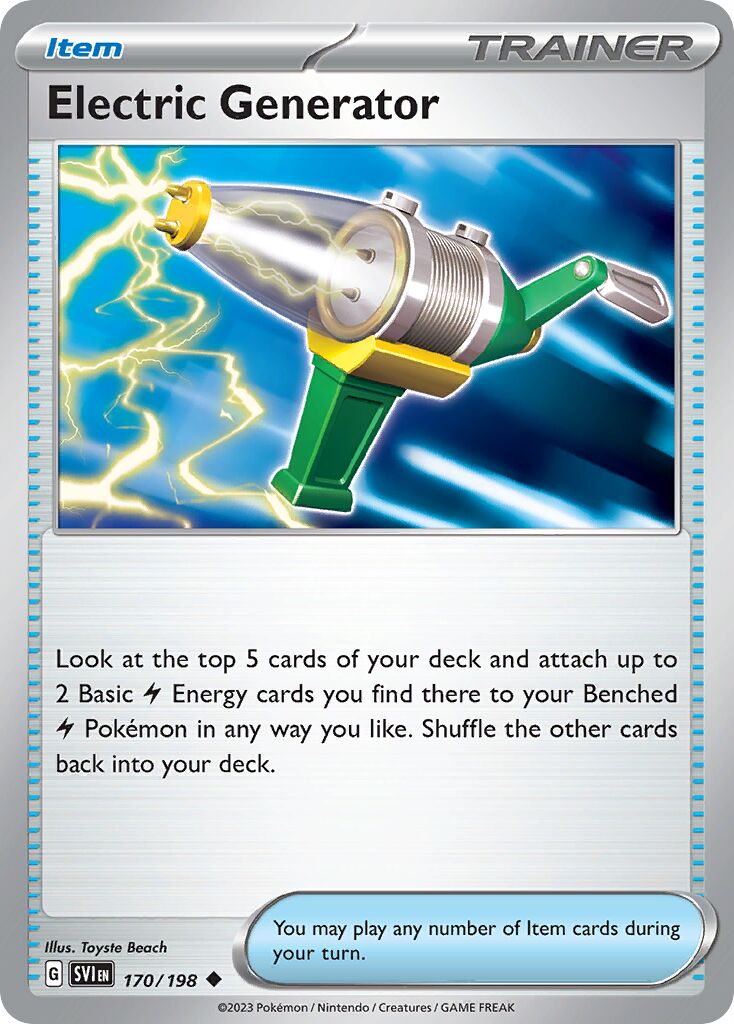 Electric Generator 170 — Battle Academy 2024 (Pikachu) (English Pokémon TCG card)