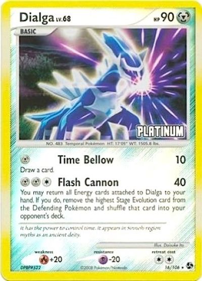 Dialga 016 — Burger King Collection 2009 (English Pokémon TCG card)