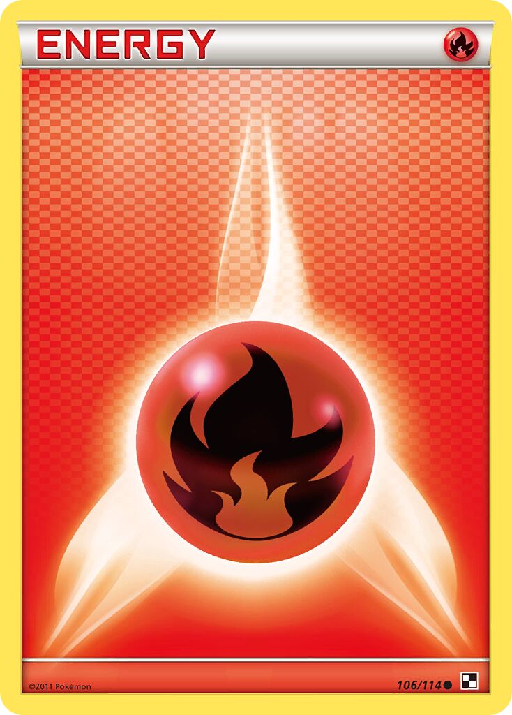 Fire Energy 106/115 — Black & White (English Pokémon TCG card)