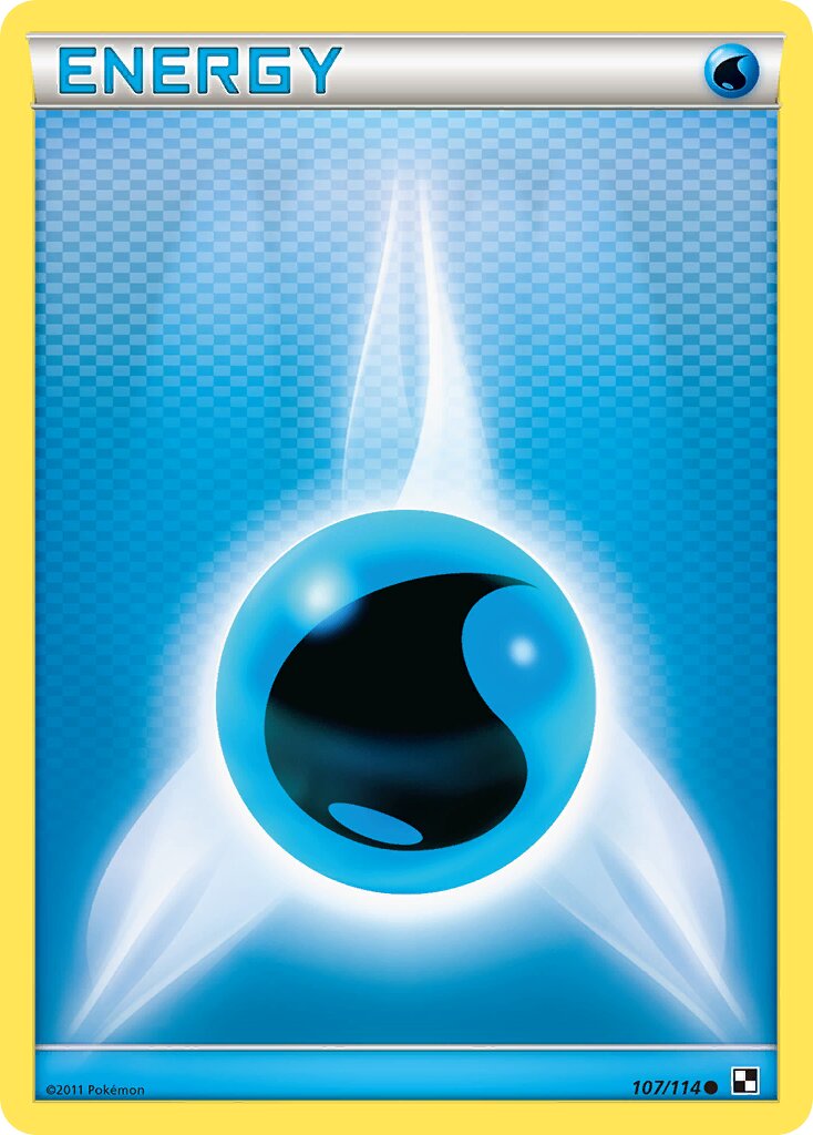 Water Energy 107/115 — Black & White (English Pokémon TCG card)