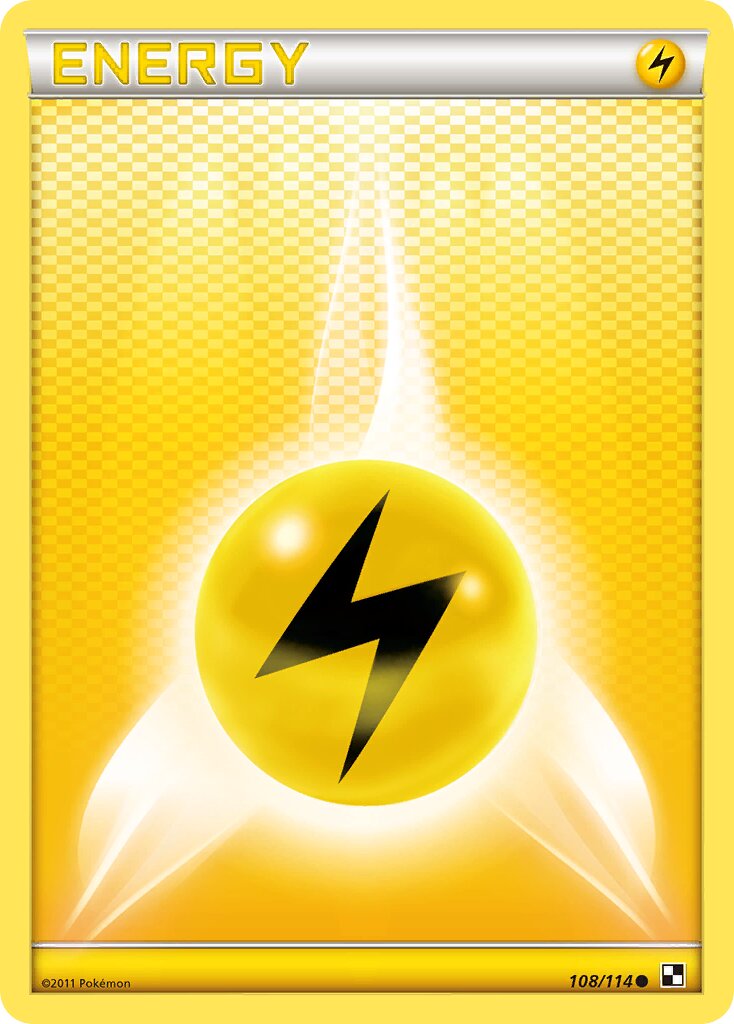 Lightning Energy 108/115 — Black & White (English Pokémon TCG card)