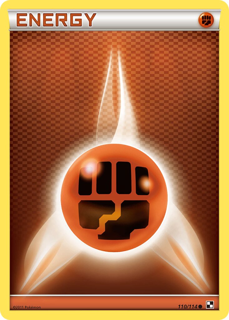 Fighting Energy 110/115 — Black & White (English Pokémon TCG card)