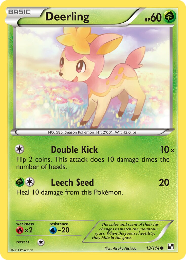 Deerling 013/115 — Black & White (English Pokémon TCG card)
