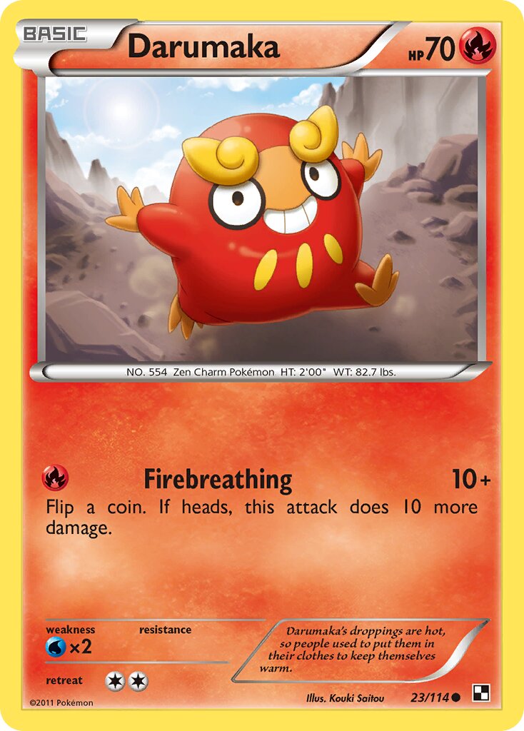 Darumaka 023/115 — Black & White (English Pokémon TCG card)