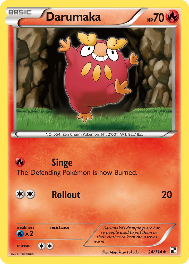 Darumaka 024/115 — Black & White (English Pokémon TCG card)