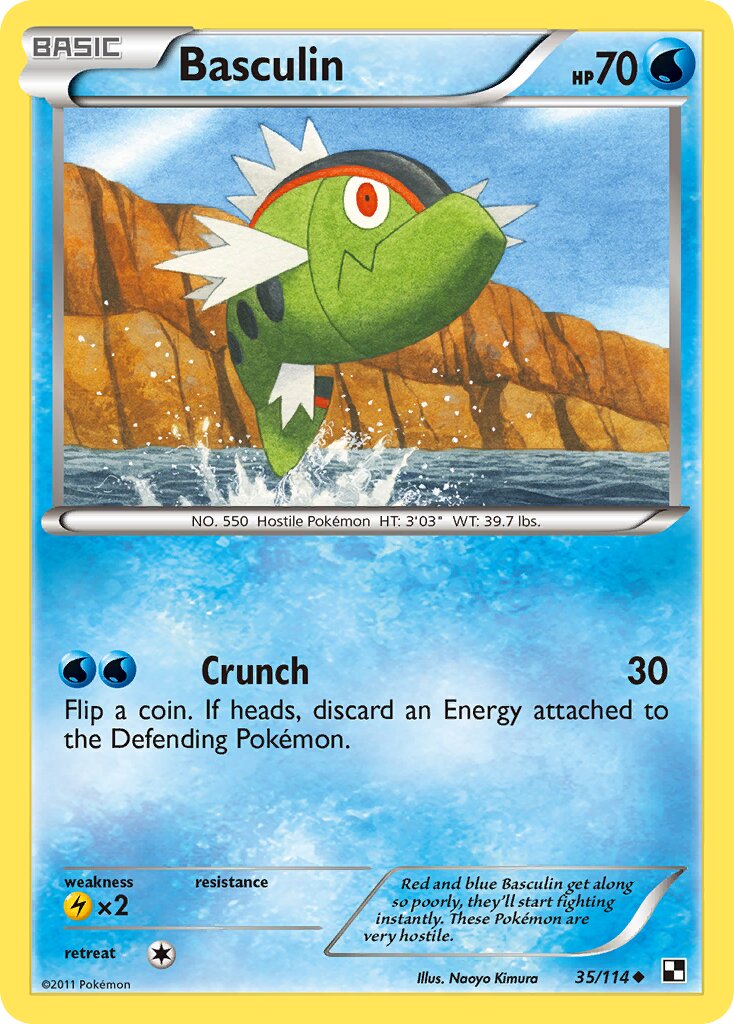 Basculin 035/115 — Black & White (English Pokémon TCG card)