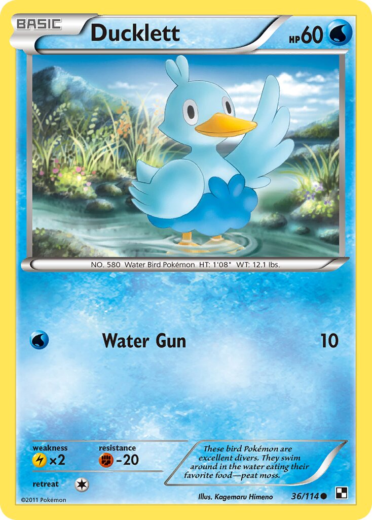 Ducklett 036/115 — Black & White (English Pokémon TCG card)