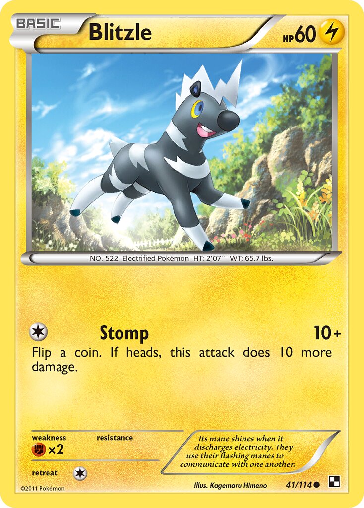 Blitzle 041/115 — Black & White (English Pokémon TCG card)