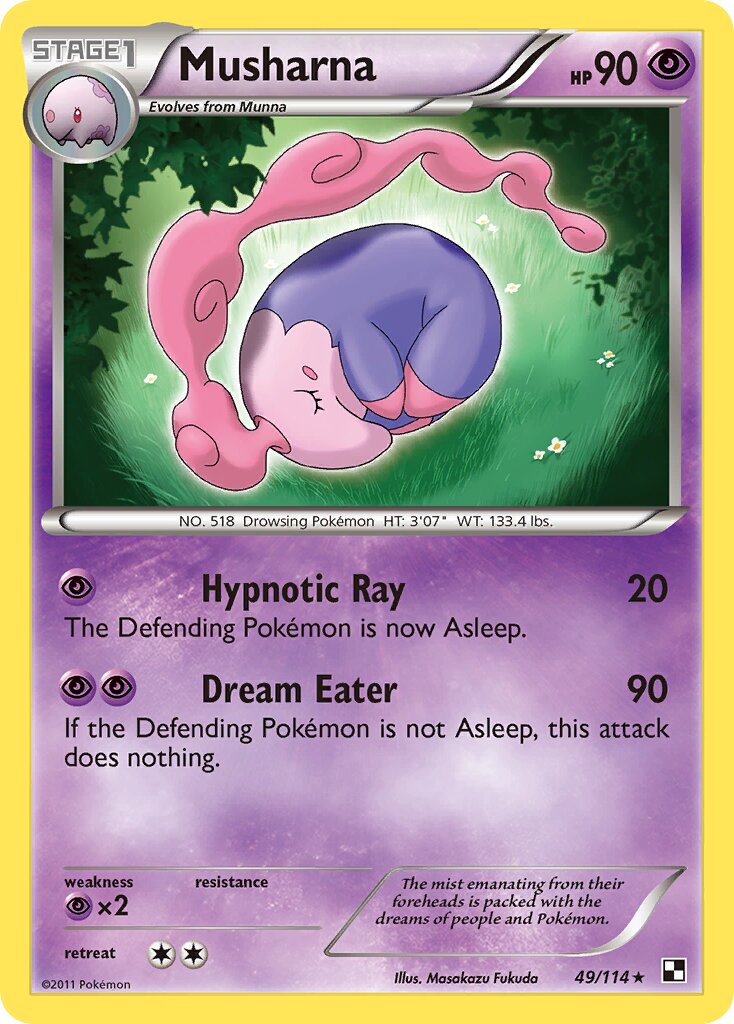 Musharna 049/115 — Black & White (English Pokémon TCG card)