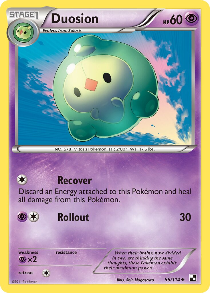 Duosion 056/115 — Black & White (English Pokémon TCG card)
