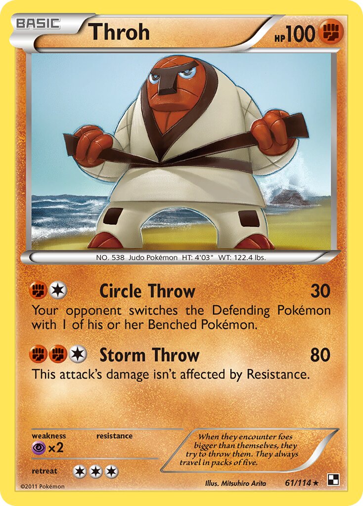 Throh 061/115 — Black & White (English Pokémon TCG card)