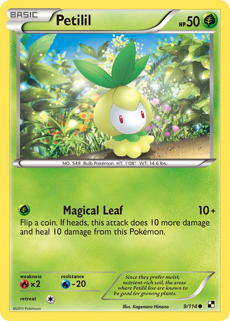 Petilil 009/115 — Black & White (English Pokémon TCG card)
