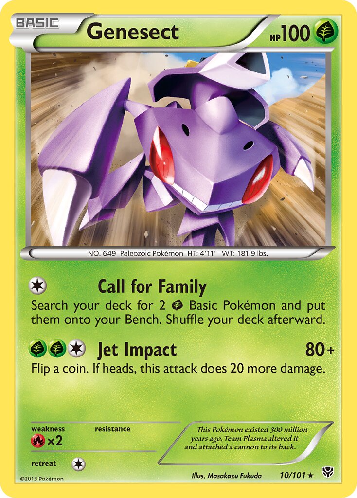 Genesect 010/105 — Plasma Blast (English Pokémon TCG card)