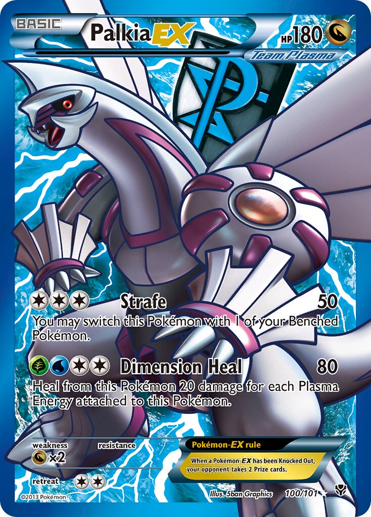 Palkia-EX 100/105 — Plasma Blast (English Pokémon TCG card)