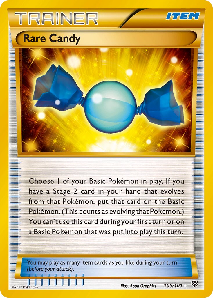 Rare Candy 105/105 — Plasma Blast (English Pokémon TCG card)