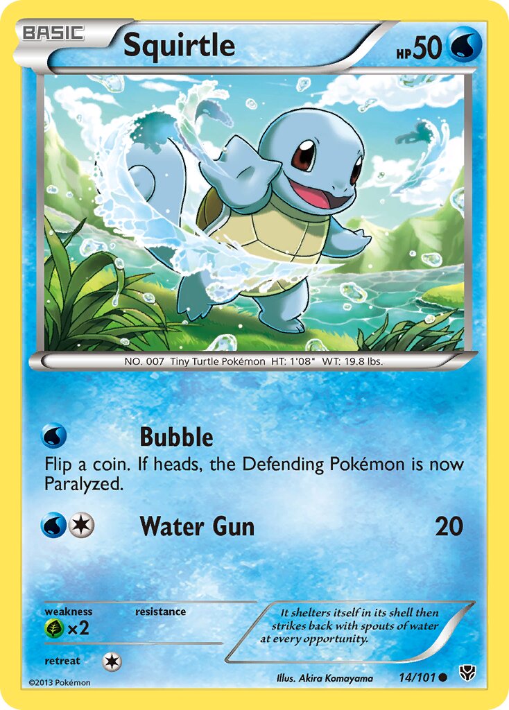 Squirtle 014/105 — Plasma Blast (English Pokémon TCG card)