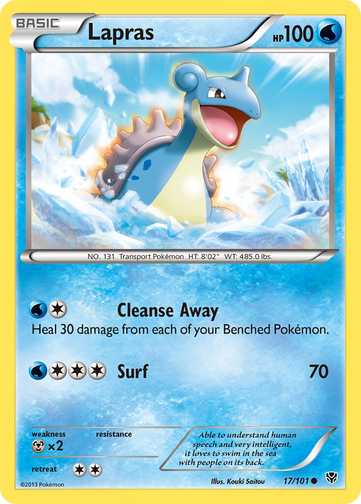 Lapras 017/105 — Plasma Blast (English Pokémon TCG card)