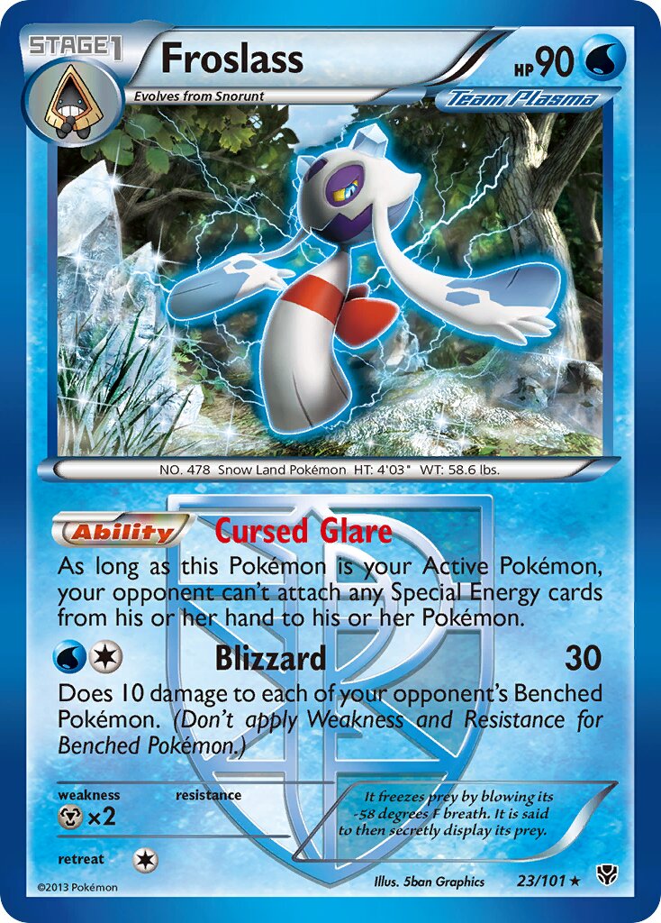 Froslass 023/105 — Plasma Blast (English Pokémon TCG card)